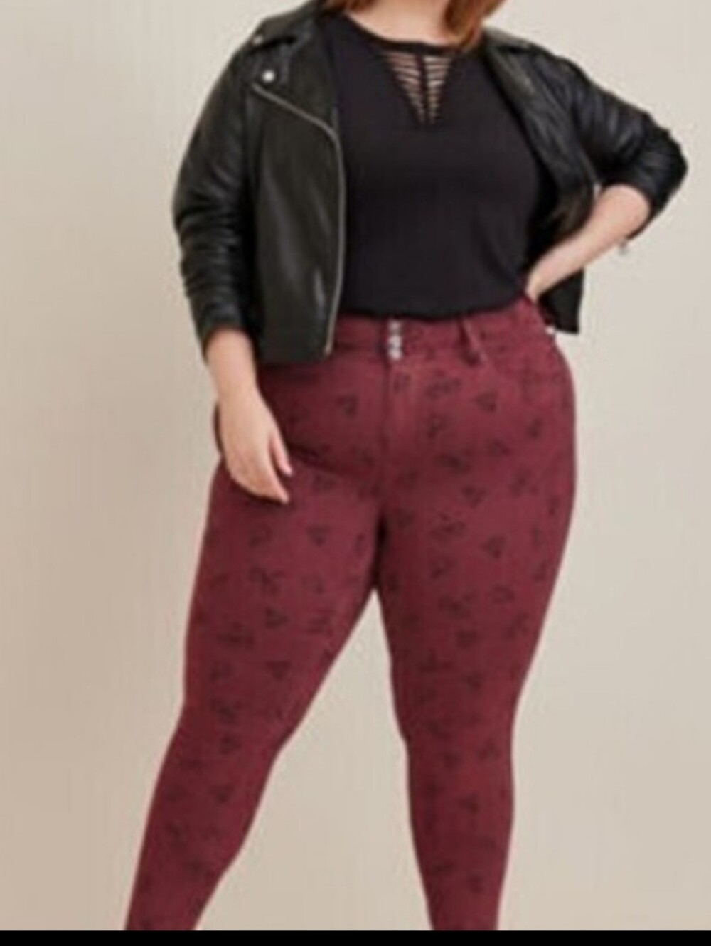 Torrid Harry Potter Wine Jeggings Nwt 14